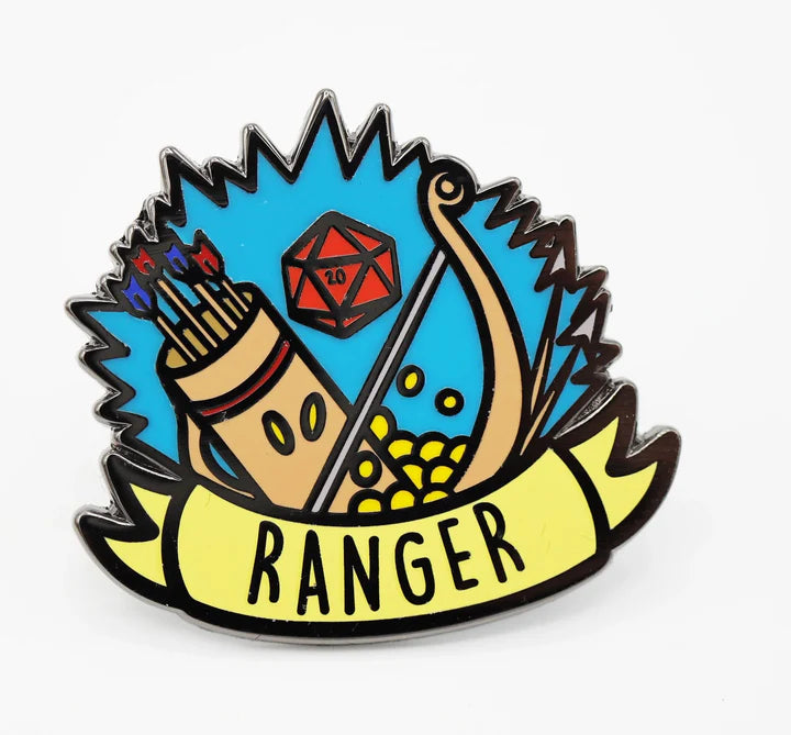 Foam Brain Games RPG Class Pin - Ranger Banner