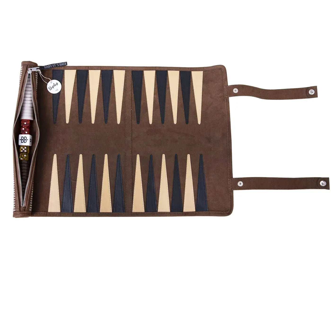 Buckingham Roll - Luxury Vegan Leather Backgammon Set
