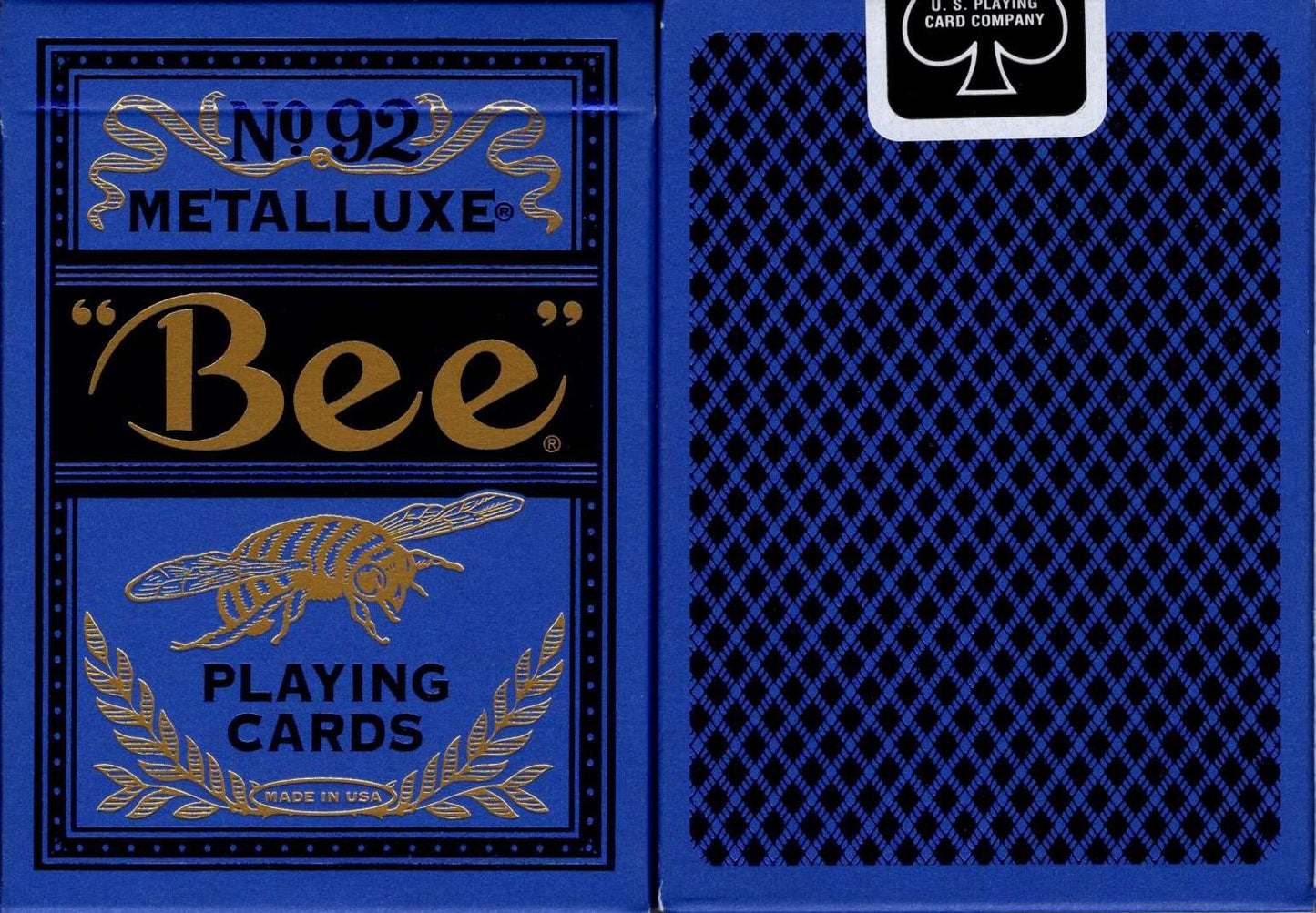 Bee Metalluxe - Blue - Playing Cards