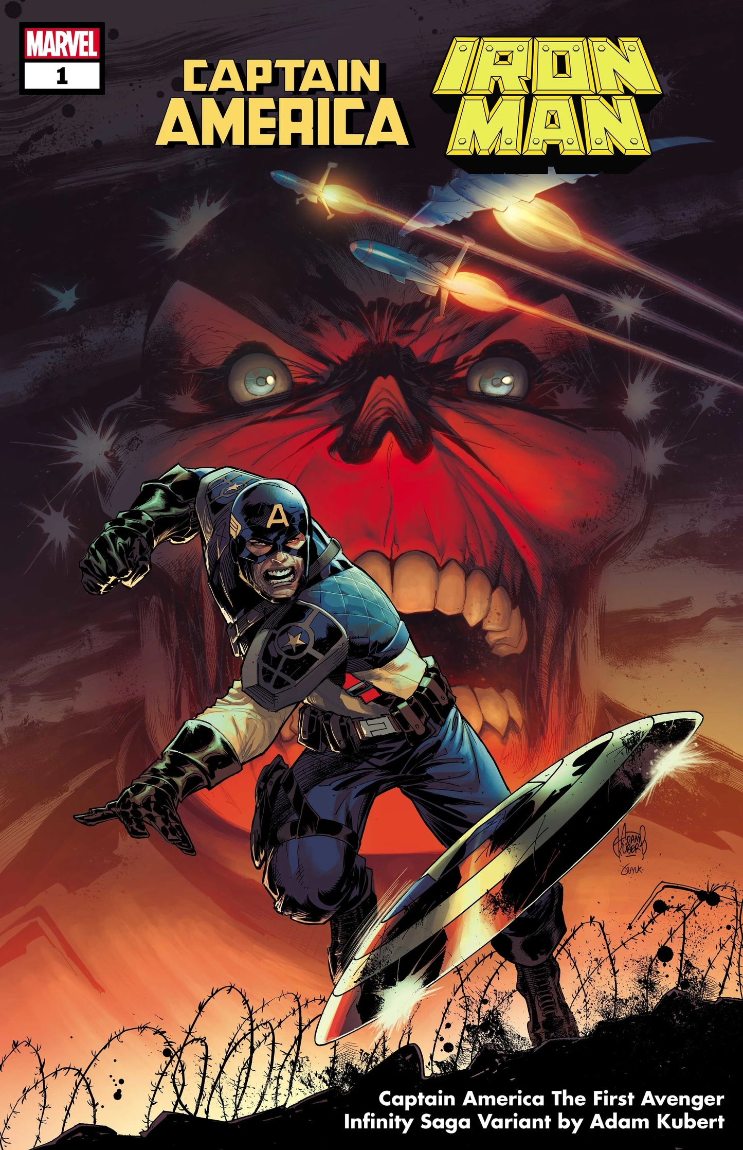 Captain America Iron Man #1 (Of 5) Kubert Infinity Saga Variant
