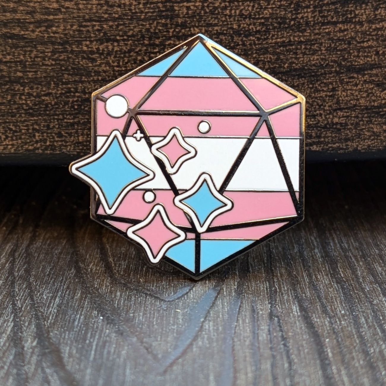 Trans Pride Hard Enamel Pin - 1.5"