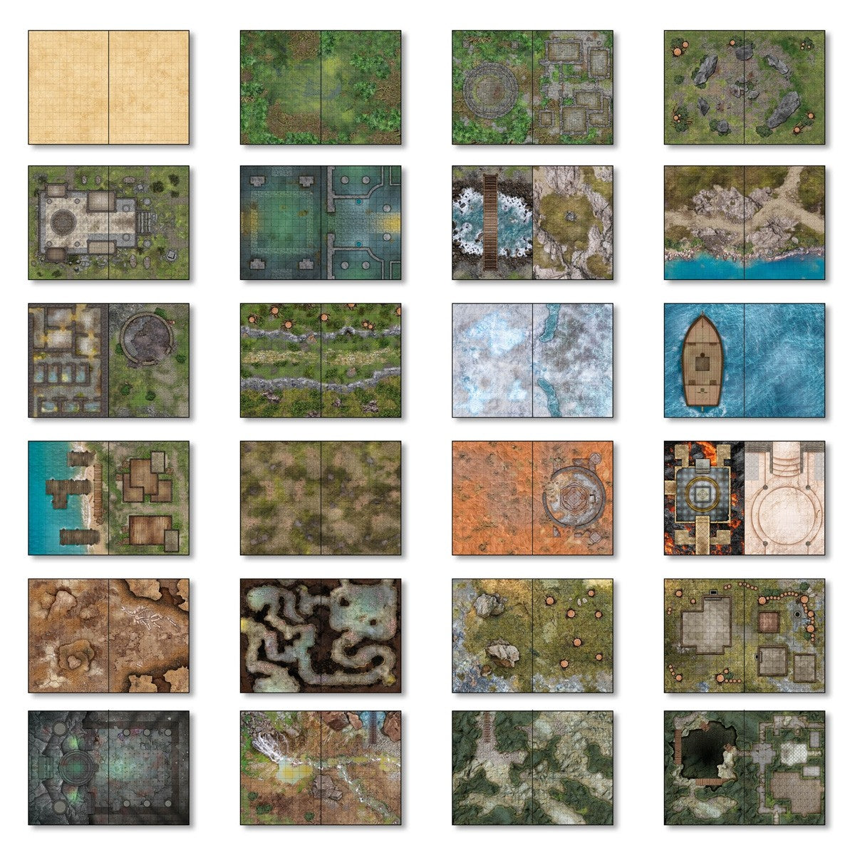 Combat Book 3: Fantasy Rewritable Combat Maps for Tabletop RPGs