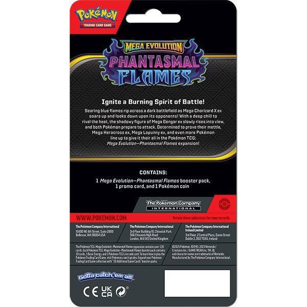 Pokemon: Mega Evolution - Phantasmal Flames Checkline Booster Pack - Whimsicott