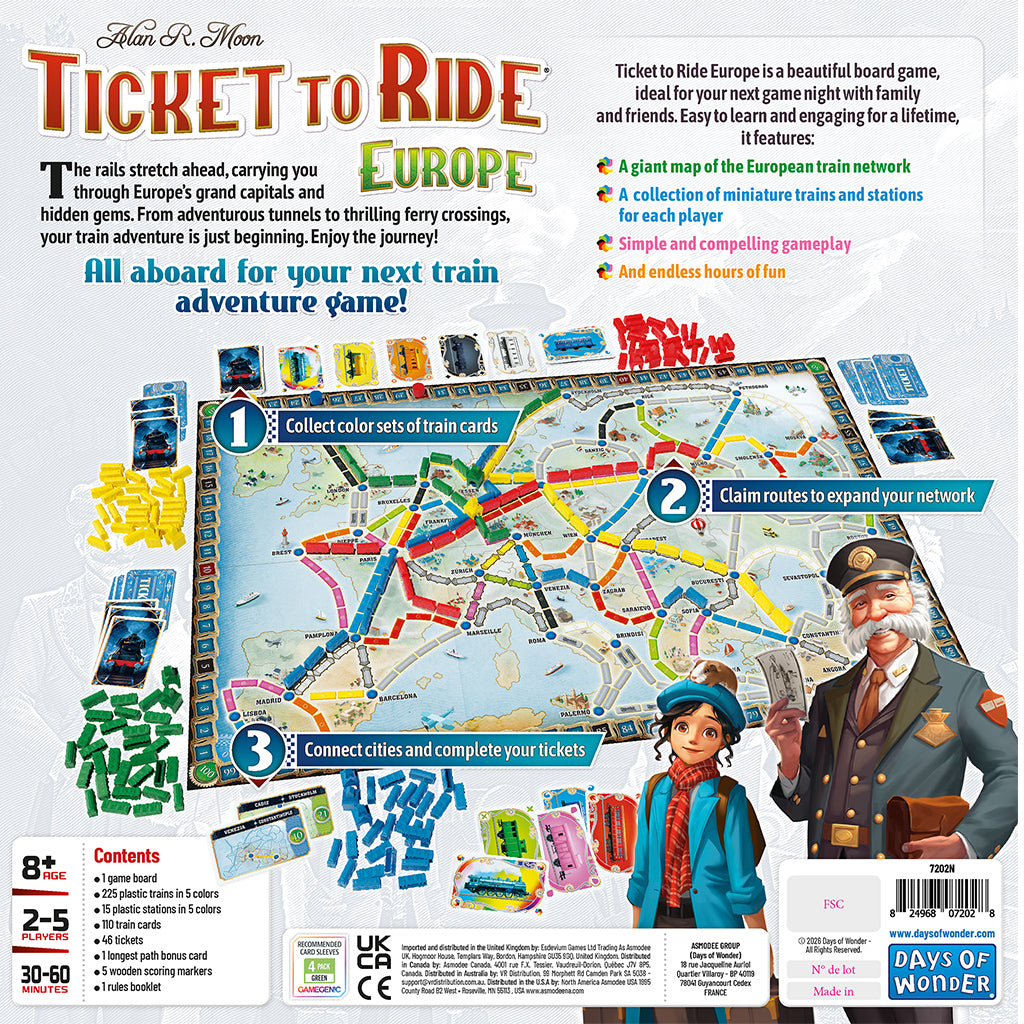 Ticket to Ride: Europe (Second Edition)