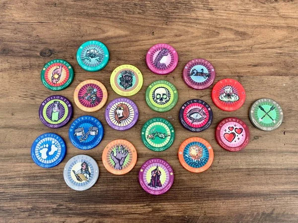 Dungeon Bones RPG Condition Tracker Chips