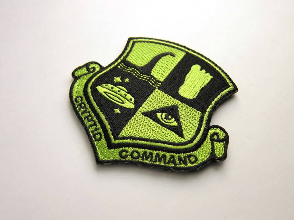 Cryptid Command Embroidered Patch: Iron-on