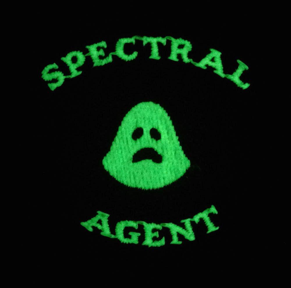 Ghost Guard: Spectral Agent Embroidered Patch - Glow-in-the-dark: Iron-on