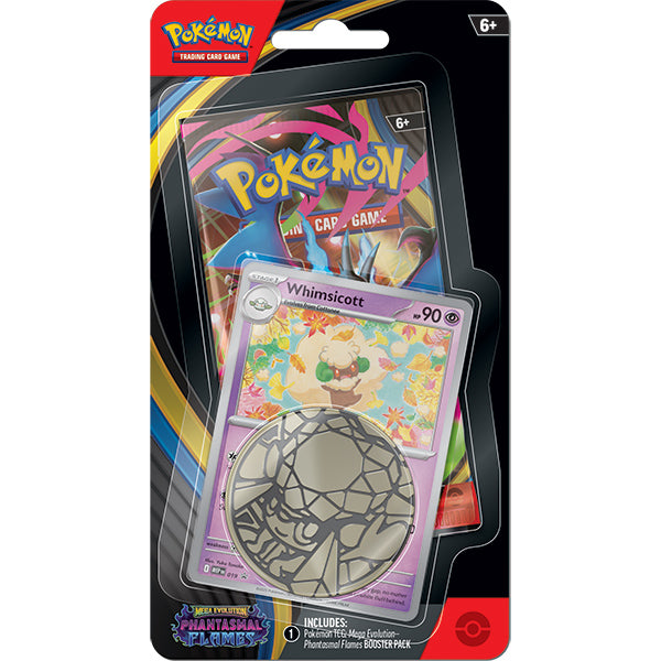 Pokemon: Mega Evolution - Phantasmal Flames Checkline Booster Pack - Whimsicott