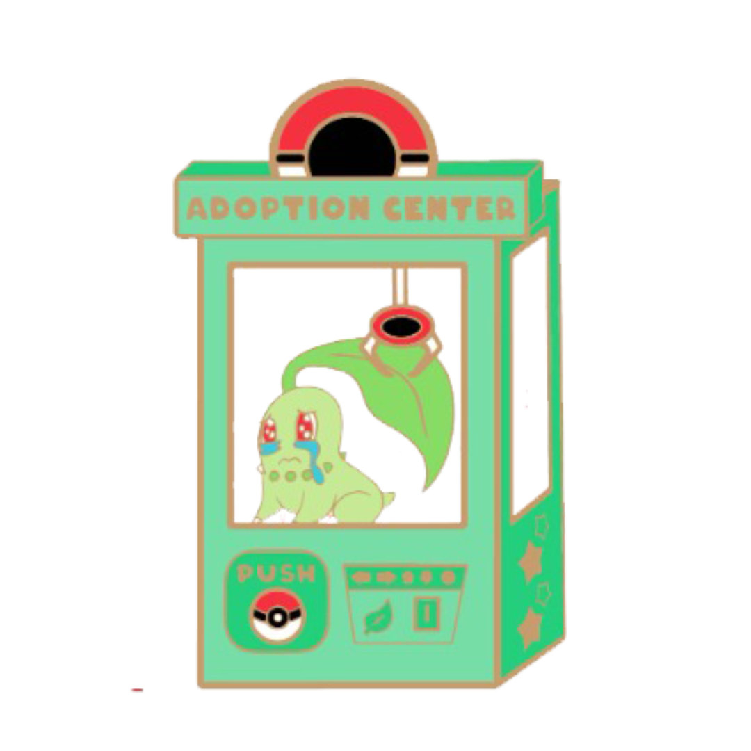 Pokemon: Chikorita Adoption Center Enamel Pin