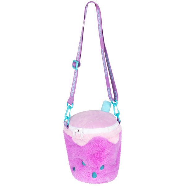 Squishable Comfort Food Bubble Tea Fuzzy Crossbody Bag