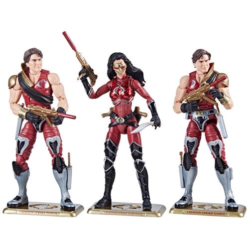 G.I. Joe Classified Series Crimson Strike Team Baroness, Tomax & Xamot 6-Inch Action Figures