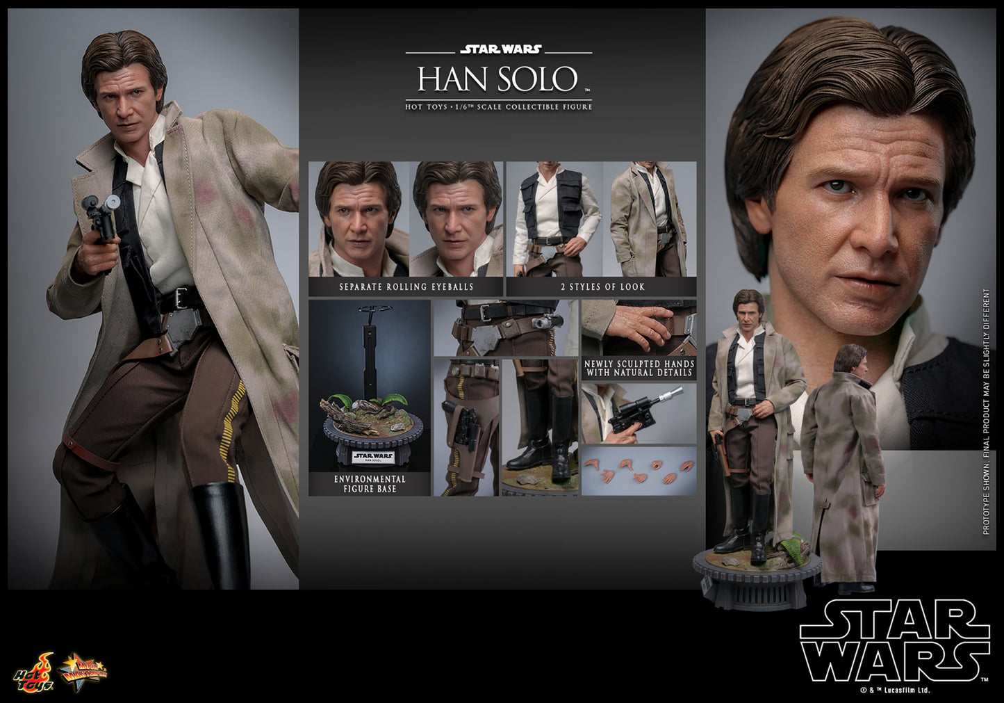 Han Solo Sixth Scale Figure by Hot Toys