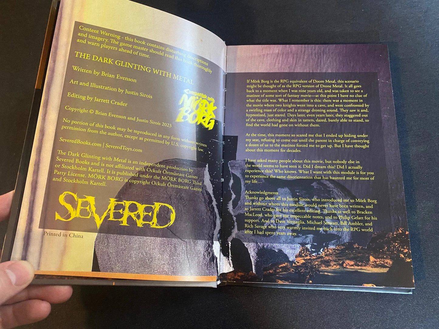 The Dark Glinting with Metal (Mork Borg RPG)