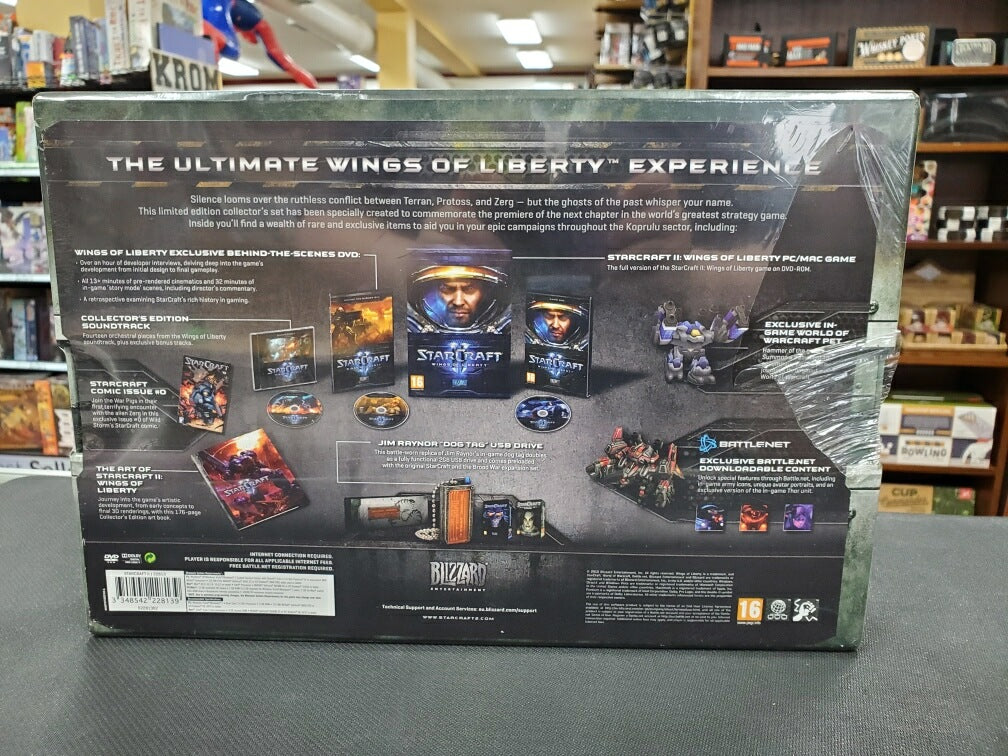 StarCraft II: Wings of Liberty Collector's Edition (Windows/Mac) New Sealed