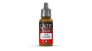 Vallejo Game Color Paint: Leather Brown 17 ml.