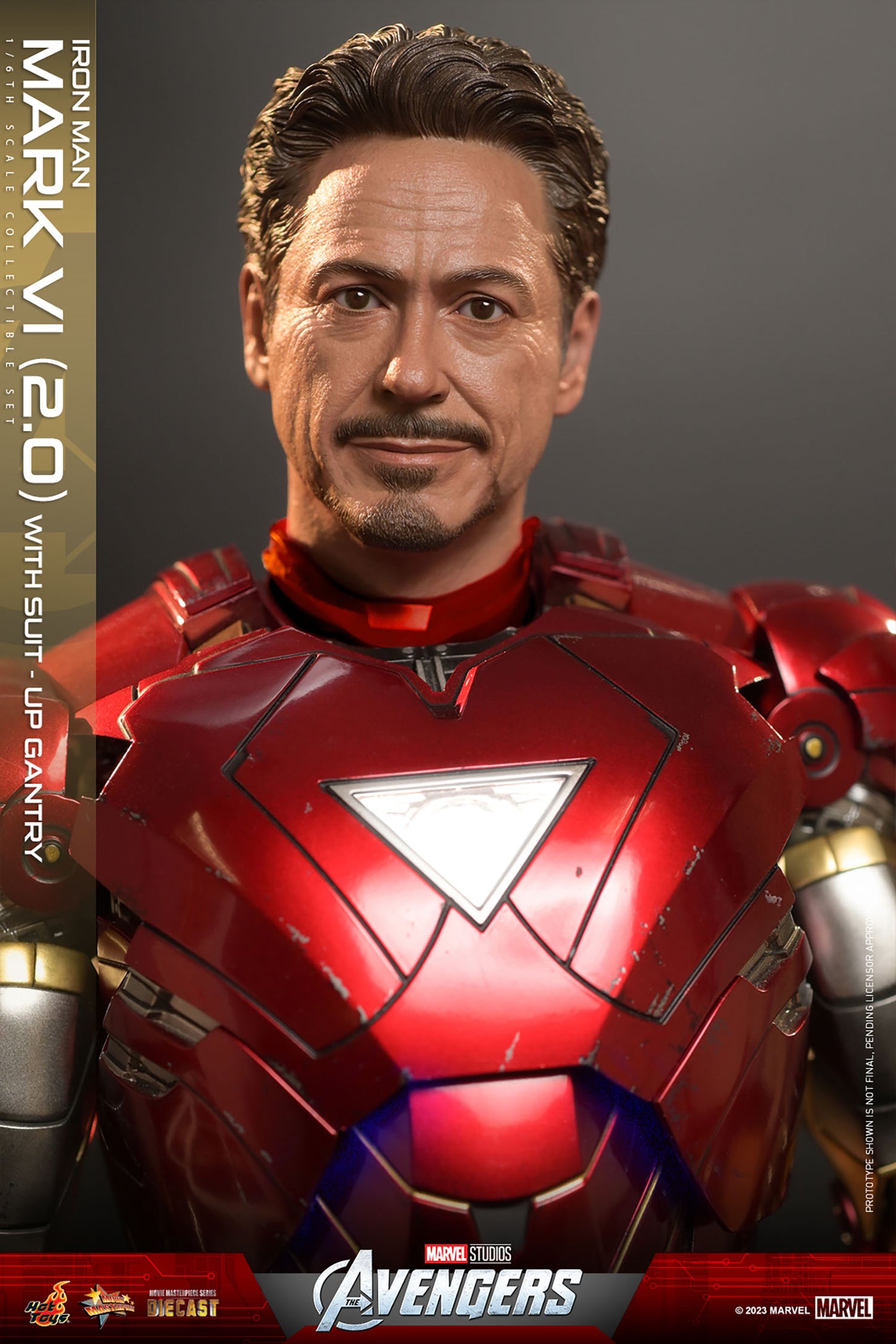 Iron Man Mark VI (2.0) with Suit-Up Gantry by Hot Toys