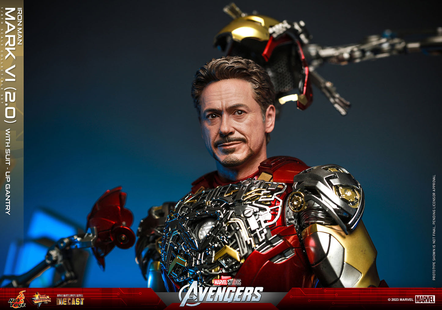 Iron Man Mark VI (2.0) with Suit-Up Gantry by Hot Toys