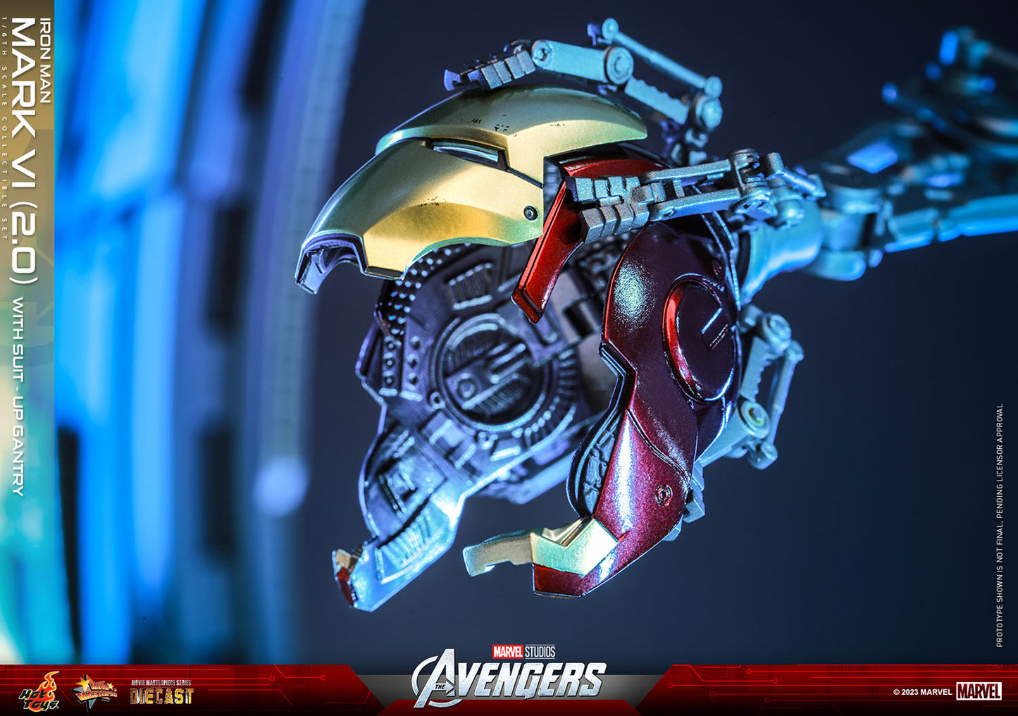 Iron Man Mark VI (2.0) with Suit-Up Gantry by Hot Toys