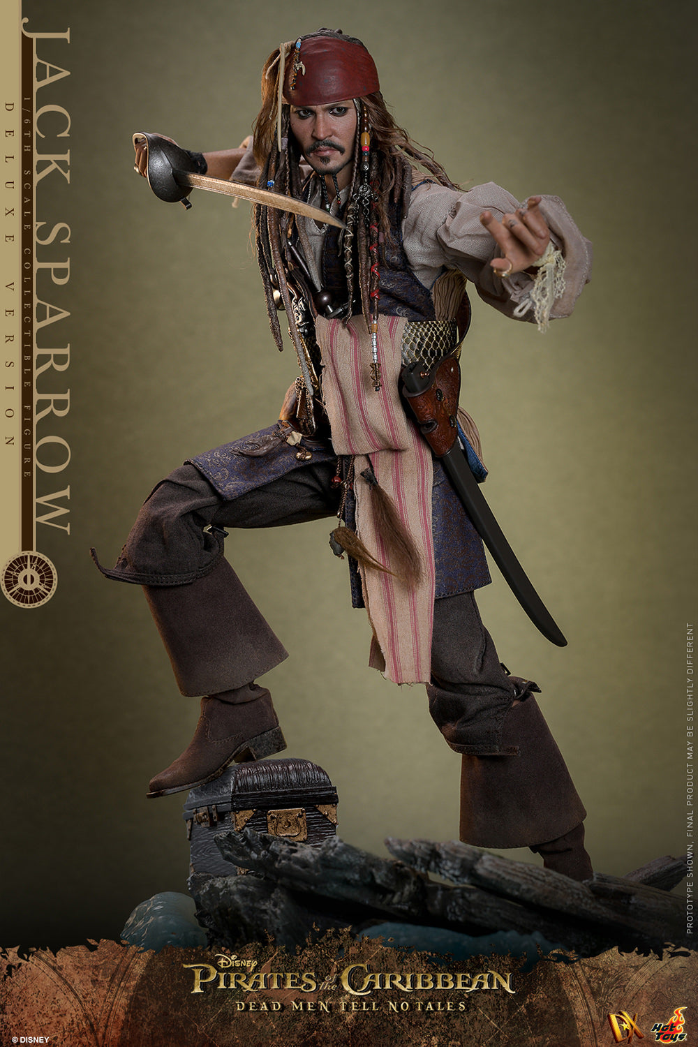 Jack Sparrow (Deluxe Version) Sixth Scale Figure by Hot Toys