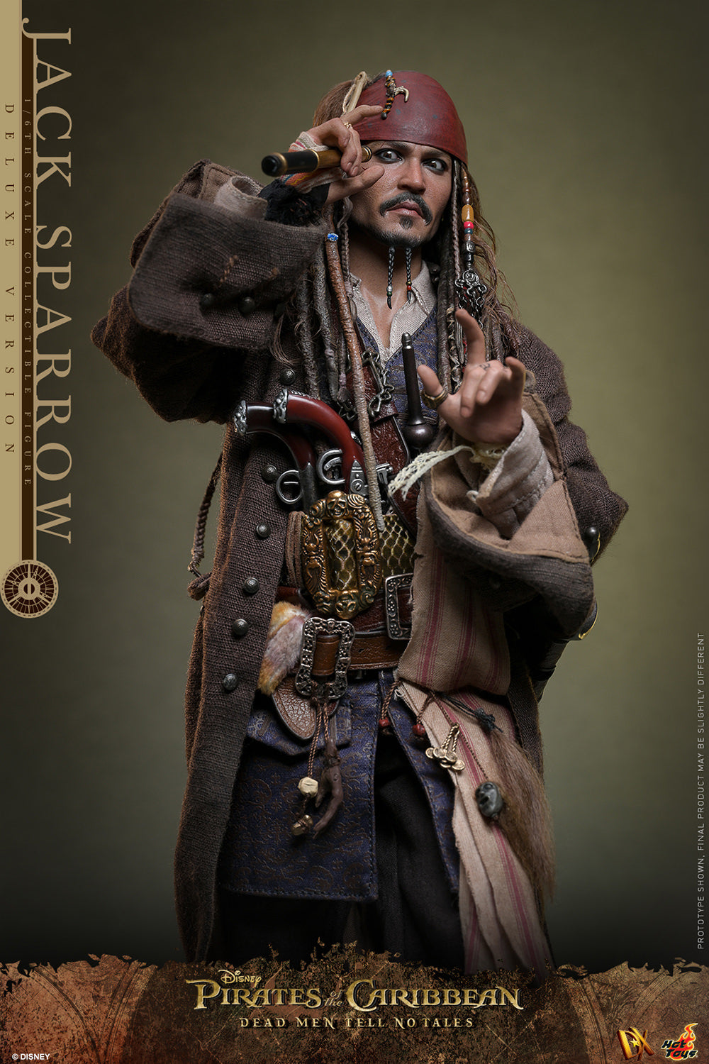 Jack Sparrow (Deluxe Version) Sixth Scale Figure by Hot Toys