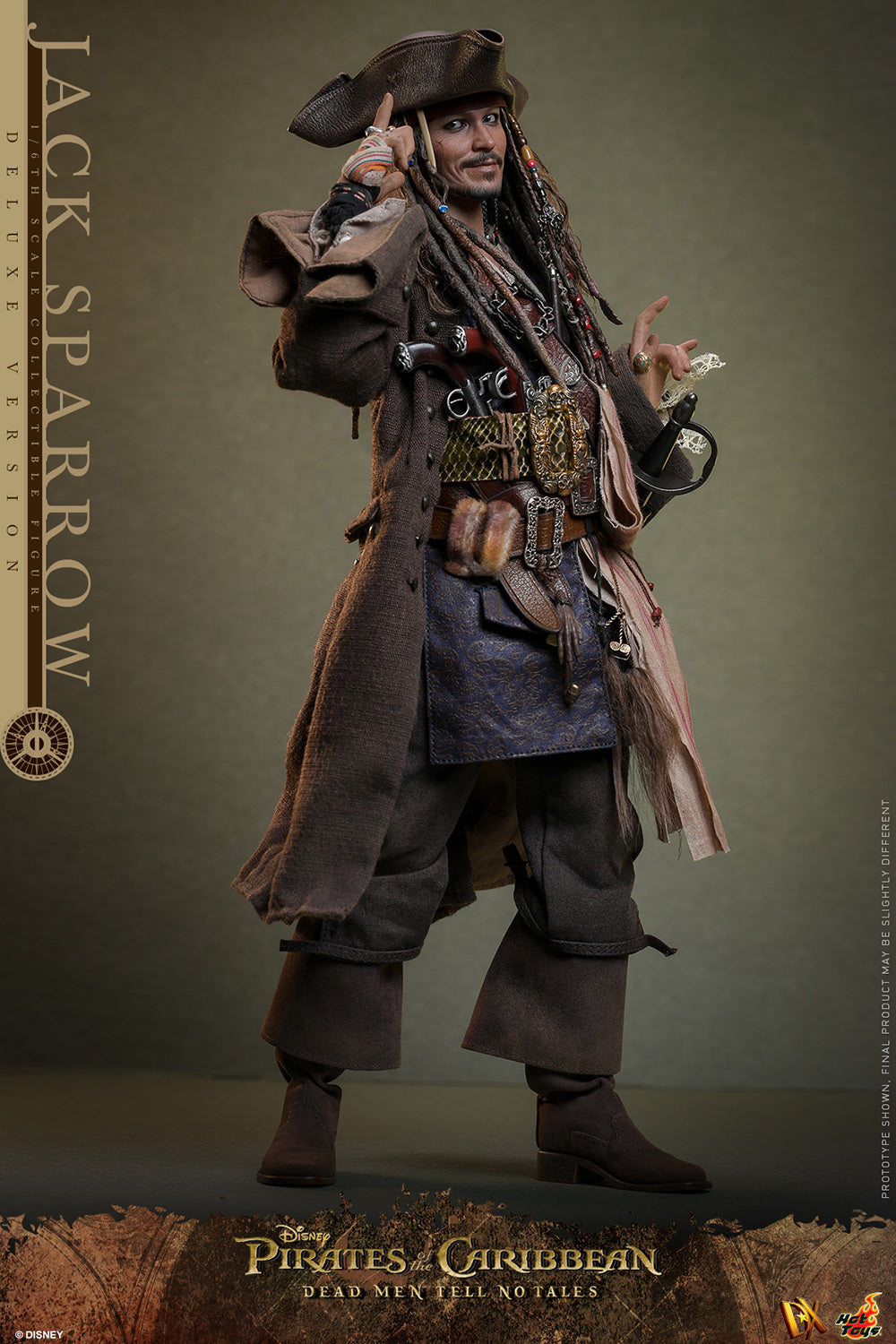 Jack Sparrow (Deluxe Version) Sixth Scale Figure by Hot Toys