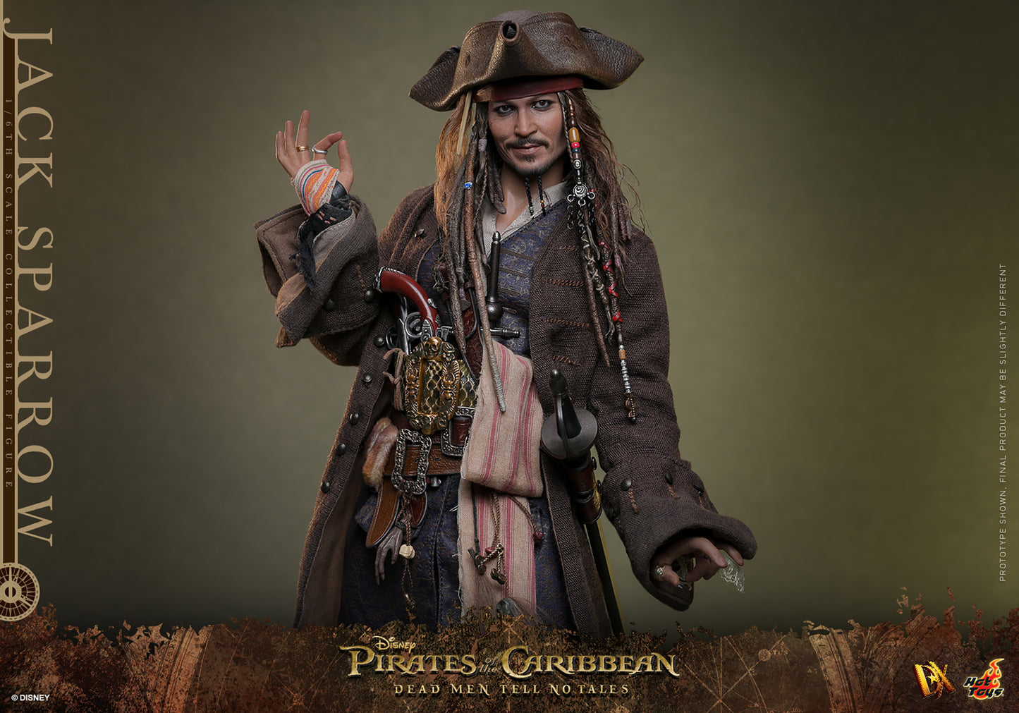 Jack Sparrow Sixth Scale Figure by Hot Toys