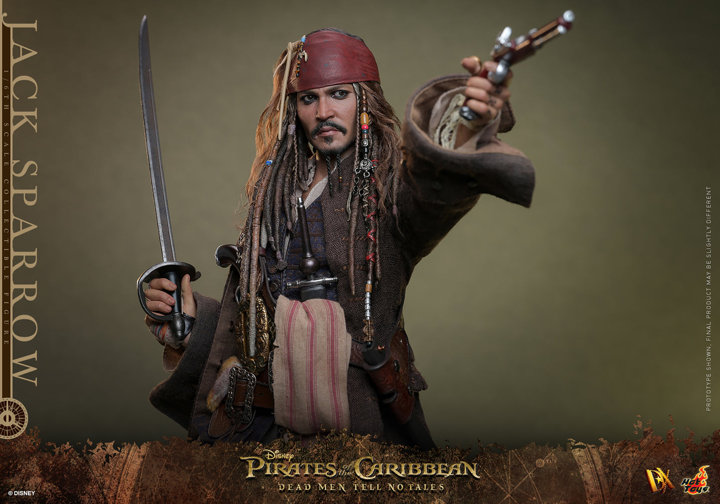 Jack Sparrow Sixth Scale Figure by Hot Toys