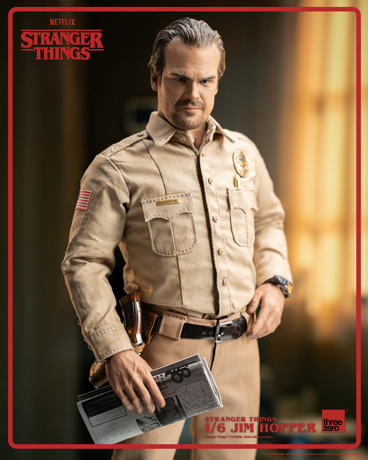 Jim Hopper (Season 1) Sixth Scale Figure by Threezero