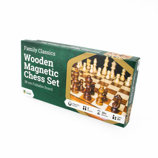 LPG Classics: Wooden Magnetic Chess Set - 38 cm