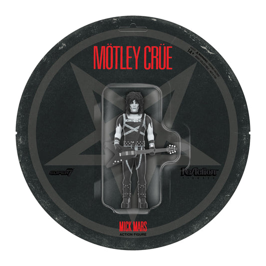 Super7 x Mötley Crüe - Mick Mars (Shout At The Devil B&W) ReAction Figure