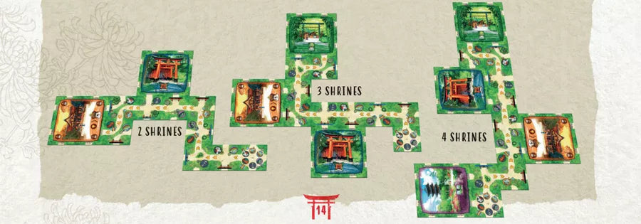 One Hundred Torii: Diverging Paths - Board Game