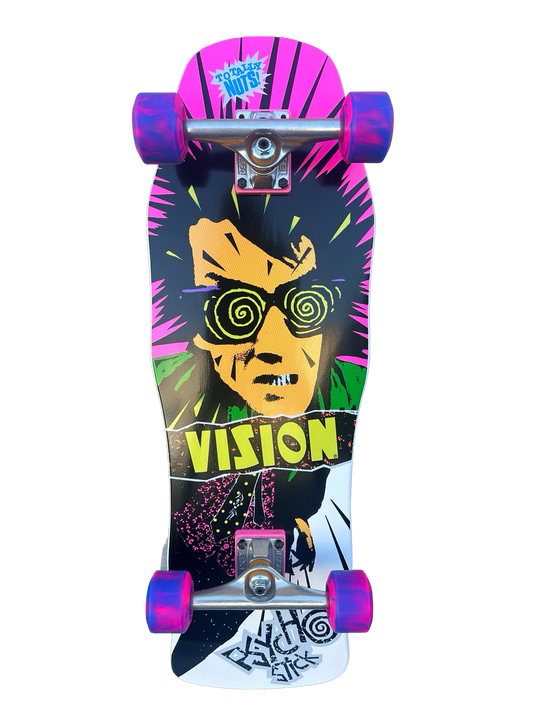 Vision Psycho Stick White 10" Complete Skateboard