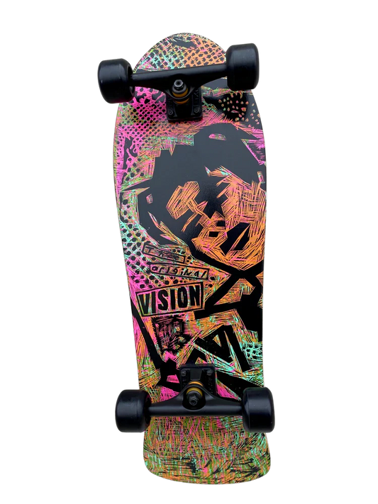 Vision Gonzales Original MG Woodcut Lime/Orange 10" Complete Skateboard