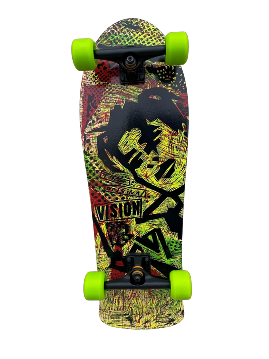 Vision Gonzales Original MG Woodcut Natural/Rasta 10" Complete Skateboard