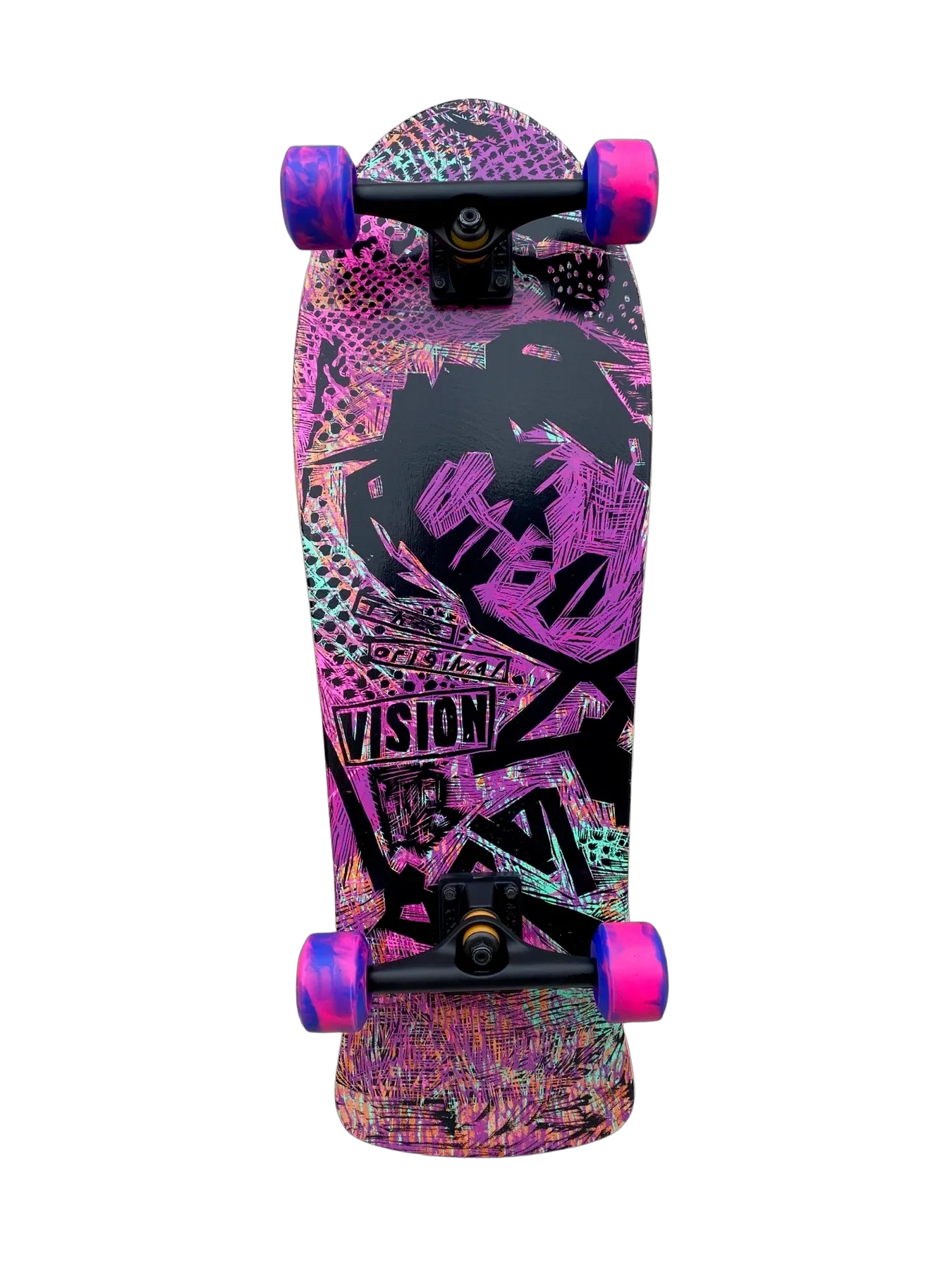 Vision Gonzales Original MG Woodcut Orange/Pink 10" Complete Skateboard