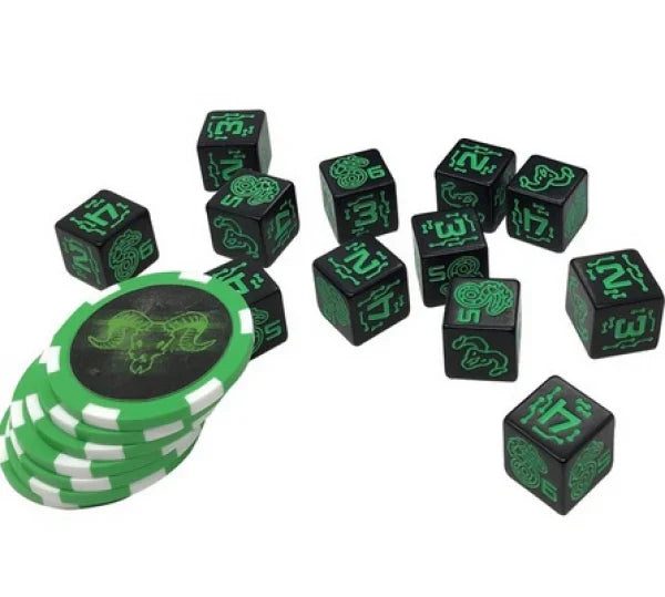 Shadowrun RPG: Dice & Edge Tokens - Green (6E)