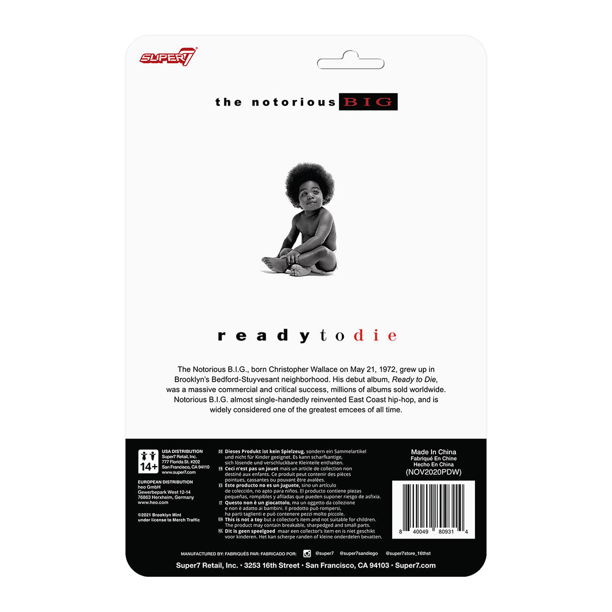 Super7 x NOTORIOUS B.I.G. - The Original - ReAction Figure