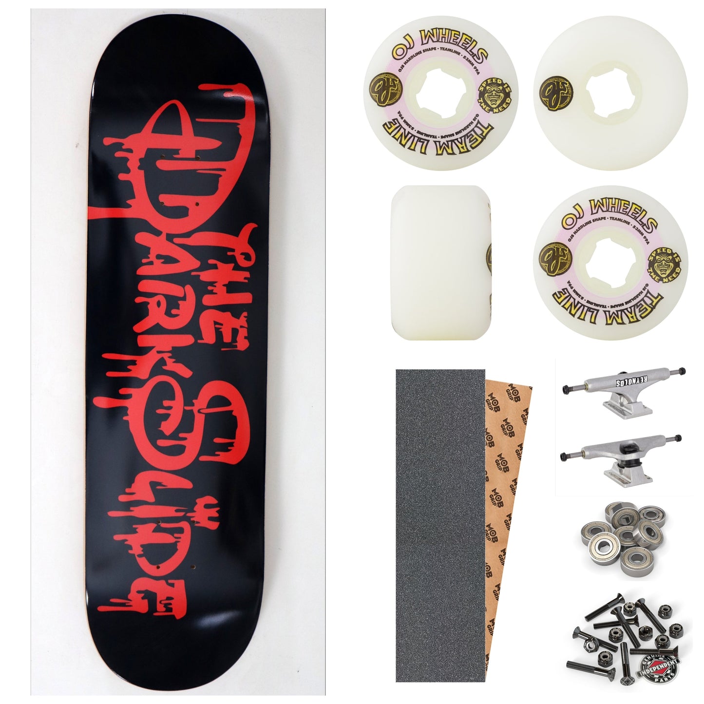 The Dark Slide "Mouse Blood" 8.5" Complete Skateboard