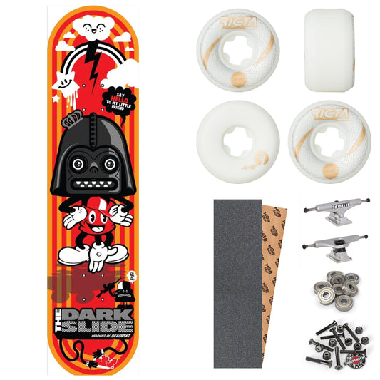 The Dark Slide x Dead Voltage "Little Friend" 8" Complete Skateboard