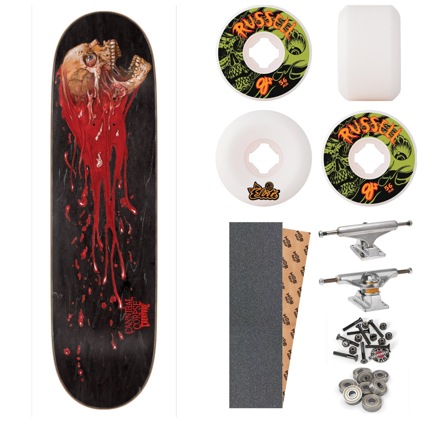 Creature x Cannibal Corpse "Skull and Blood" 8.53" Complete Skateboard