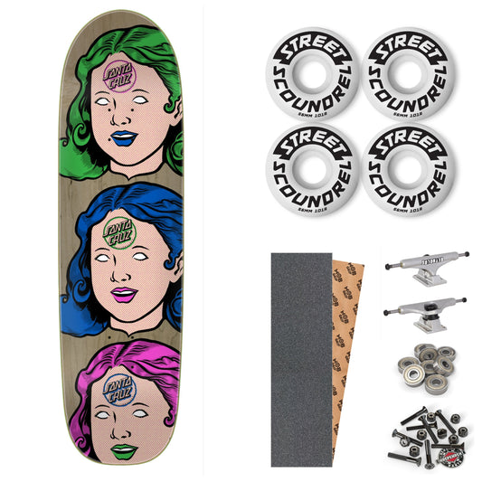 Santa Cruz Possessed Head FeelBase Pro 8.5" Complete Skateboard