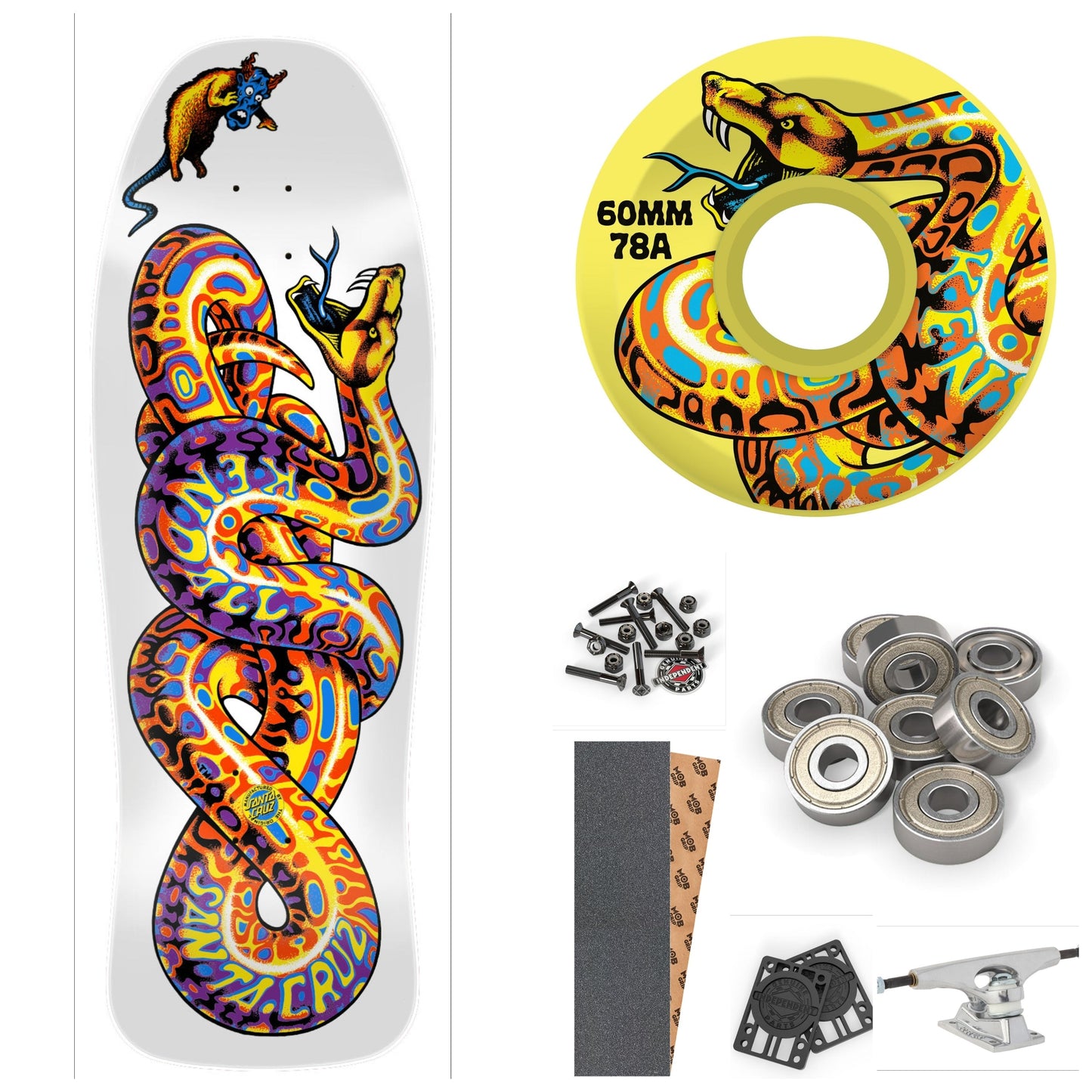 SANTA CRUZ KENDALL "SNAKE" 9.975" COMPLETE SKATEBOARD