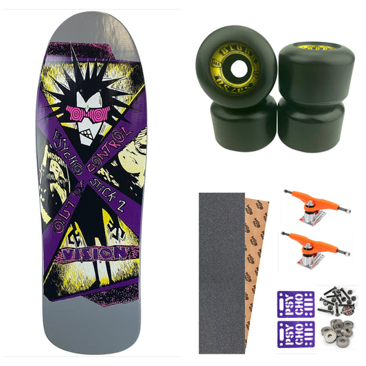 VISION "PSYCHO STICK 2" 10" COMPLETE SKATEBOARD
