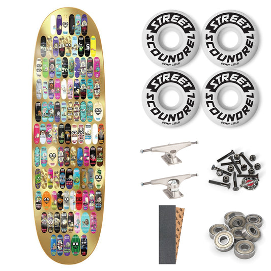 HEROIN 100th Egg Deck 9.125" COMPLETE SKATEBOARD