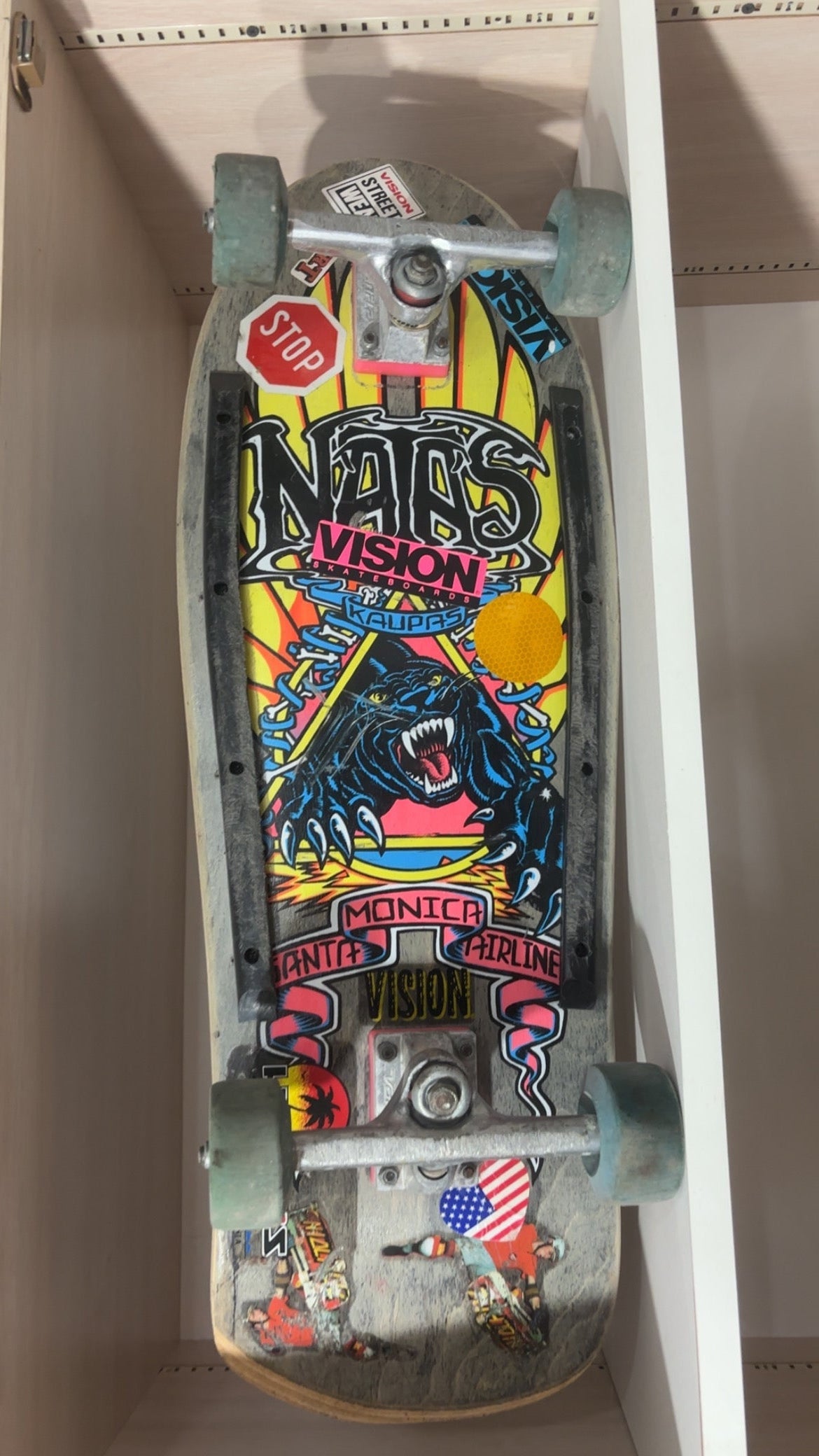 Santa Cruz Natas Kaupas Panther Original 80s Used Complete Skateboard