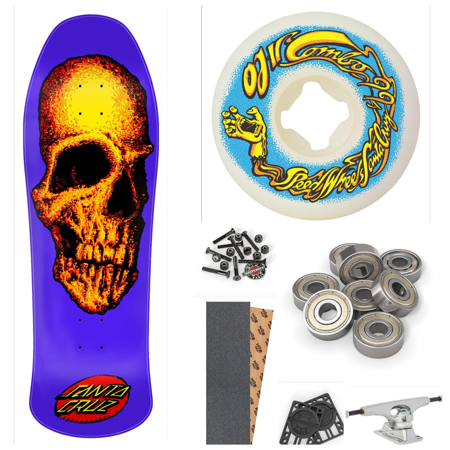 Santa Cruz Street Creep Cobalt Blue Dip 10" Complete Skateboard