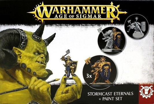 Games Workshop Warhammer Age of Sigmar Stormcast Eternals + Paint Set