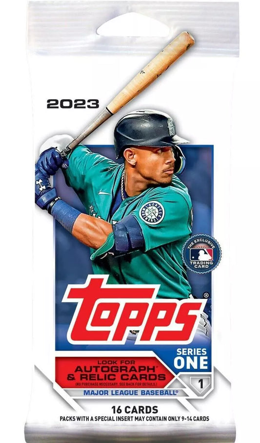 2023 TOPPS Series One MLB Baseball Trading Card Pack - 16 Cards