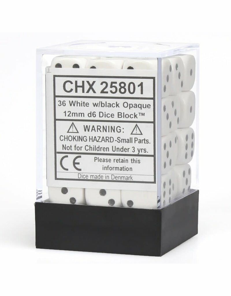 Chessex: D6  Opaque Dice sets - 12mm