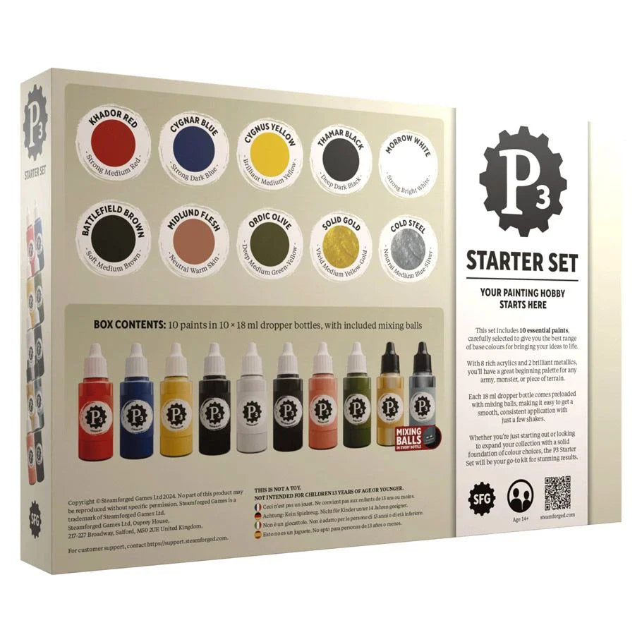P3: Starter Box of 10 Paints